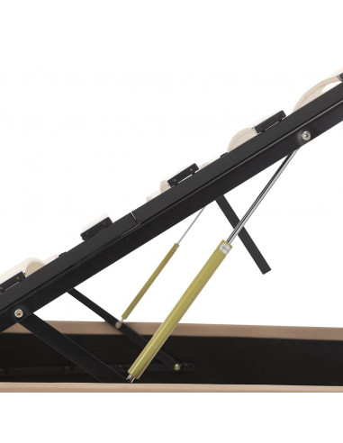 Giroletto Idraulico con LED Cappuccino Similpelle 90x200 cm