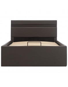 Giroletto Contenitore Idraulico LED Grigio Similpelle 100x200cm 2