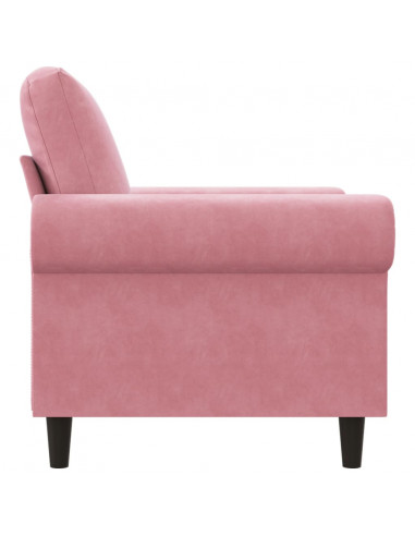 Poltrona Rosa 60 cm Velluto