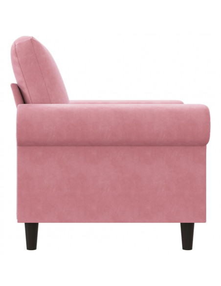 Poltrona Rosa 60 cm Velluto