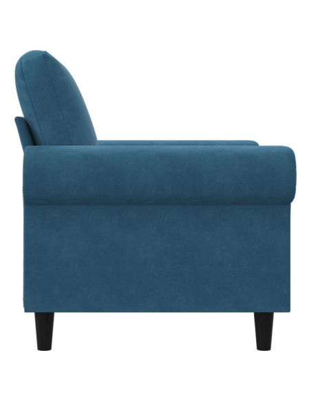 Poltrona Blu 60 cm Velluto