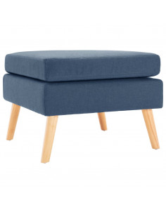 Poggiapiedi Blu in Tessuto