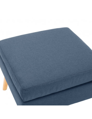 Poggiapiedi Blu in Tessuto