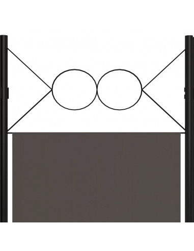 Paravento a 4 Pannelli Antracite 160x180 cm