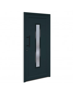 Porta Ingresso Antracite 98x208 cm in PVC