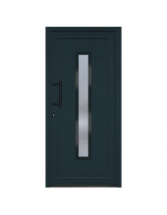 Porta Ingresso Antracite 98x208 cm in PVC 2