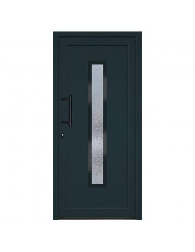 Porta Ingresso Antracite 98x208 cm in PVC