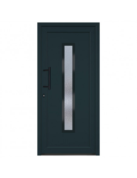 Porta Ingresso Antracite 98x208 cm in PVC