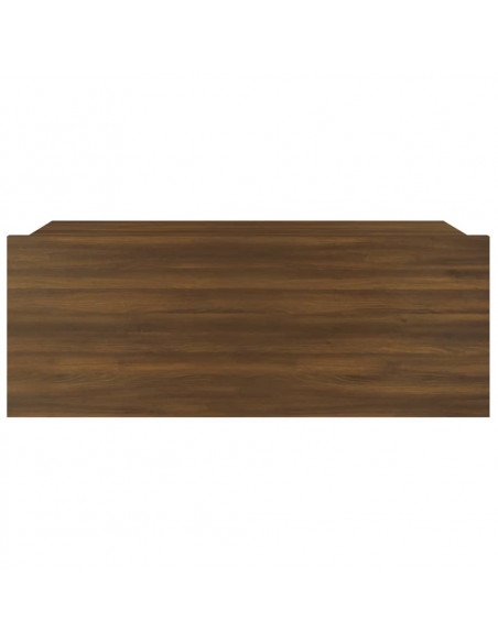 Comodini Pensili Rovere Marrone 2pz 40x30x15 Legno Multistrato