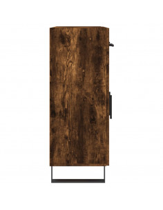 Credenza Rovere Fumo 69,5x34x90 cm in Legno Multistrato