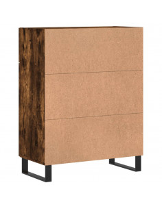 Credenza Rovere Fumo 69,5x34x90 cm in Legno Multistrato 2