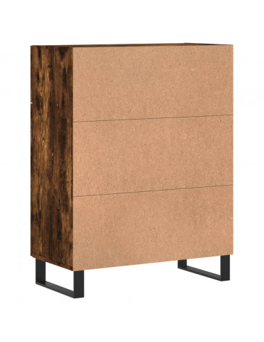 Credenza Rovere Fumo 69,5x34x90 cm in Legno Multistrato