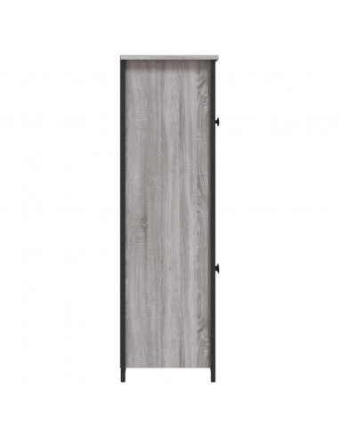 Credenza Grigio Sonoma 62x32x106,5 cm in Legno Multistrato