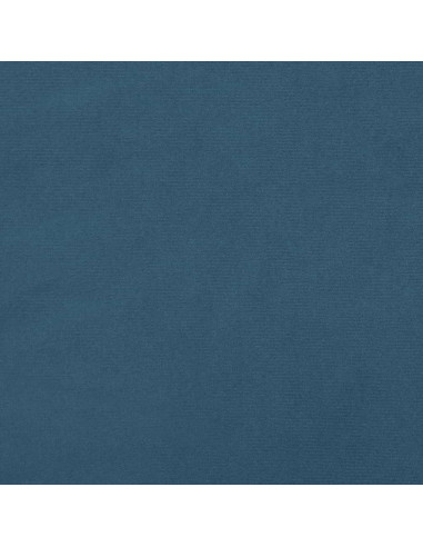 Giroletto con Testiera Blu Scuro 100x200 cm in Velluto