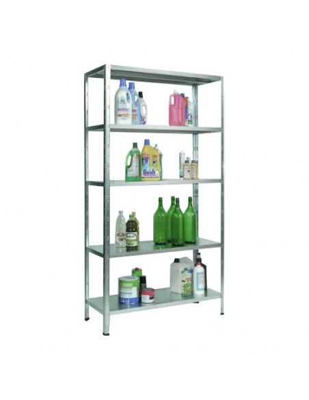 Scaffale in kit Gs Industry 1700066300056 Zincato