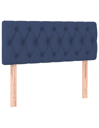 Giroletto a Molle con Materasso Blu 90x190 cm in Tessuto