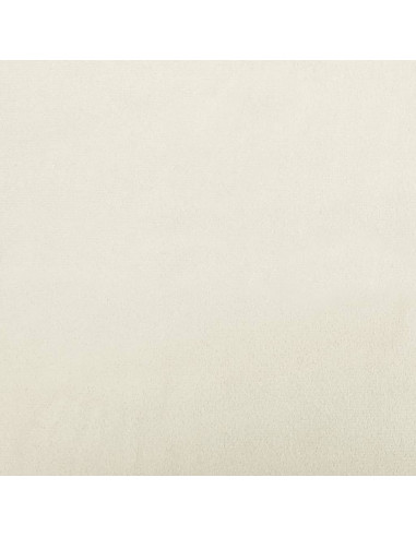 Set di Divani 2 pz con Cuscini Crema in Velluto