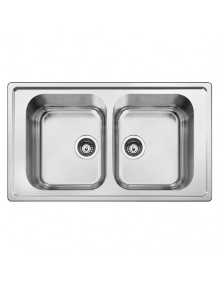 Lavello Smeg LPR862 AURORA Inox Inox