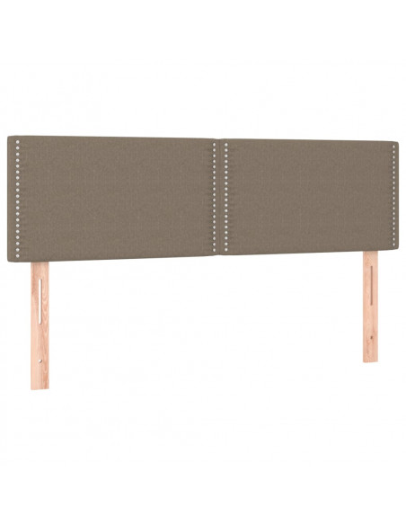 Giroletto a Molle con Materasso Tortora 140x190 cm in Tessuto