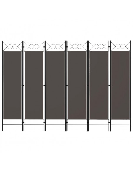 Paravento a 6 Pannelli Antracite 240x180 cm