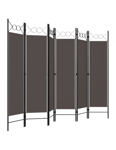 Paravento a 6 Pannelli Antracite 240x180 cm