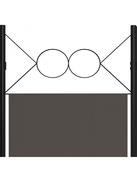 Paravento a 6 Pannelli Antracite 240x180 cm