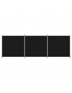 Divisorio a 3 Pannelli Nero 525x180cm in Tessuto 2