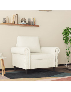 Poltrona Crema 60 cm Velluto 2