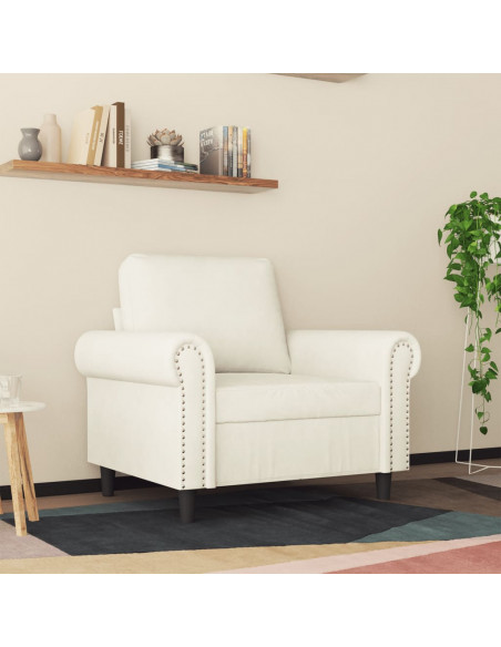 Poltrona Crema 60 cm Velluto