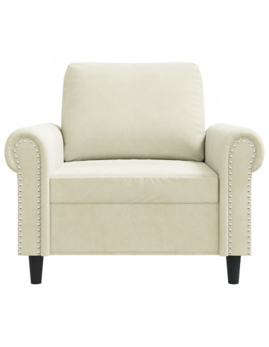 Poltrona Crema 60 cm Velluto