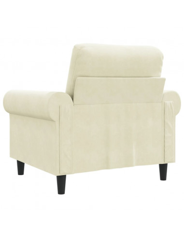 Poltrona Crema 60 cm Velluto