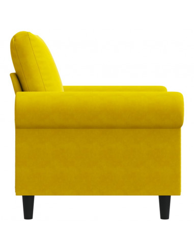Poltrona Giallo 60 cm Velluto