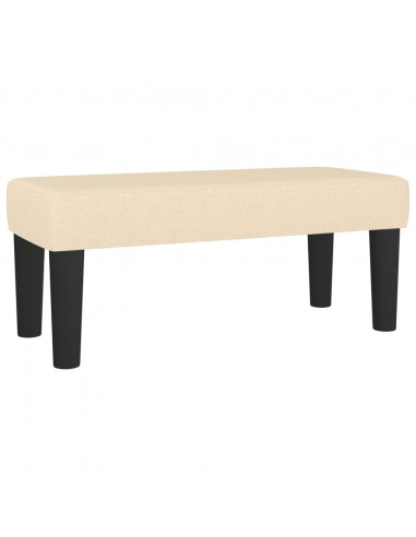 Giroletto a Molle con Materasso Crema 90x190 cm in Tessuto