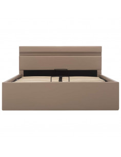 Giroletto Idraulico con LED Cappuccino Similpelle 120x200cm 2