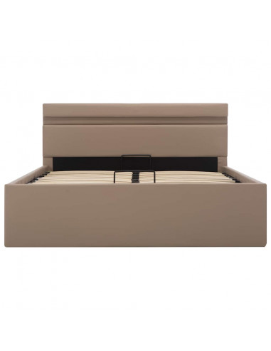 Giroletto Idraulico con LED Cappuccino Similpelle 120x200cm