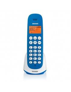 Brondi Adara Telefono DECT Blu, Bianco Identificatore di chiamata