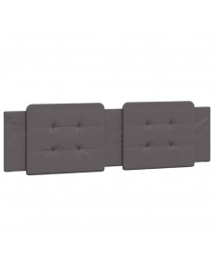 Cuscino Testiera Grigio 180 cm in Similpelle