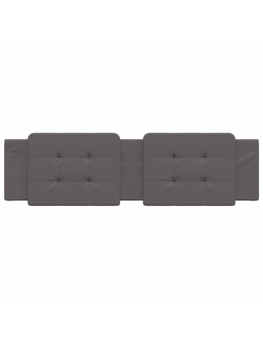 Cuscino Testiera Grigio 180 cm in Similpelle