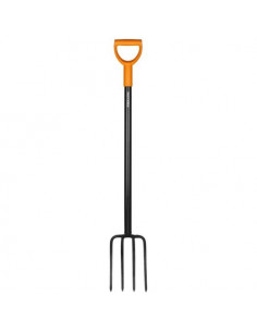 Forca Fiskars 1003458 SOLID Vanga 4 Denti Nero e Arancio Nero e Aranci