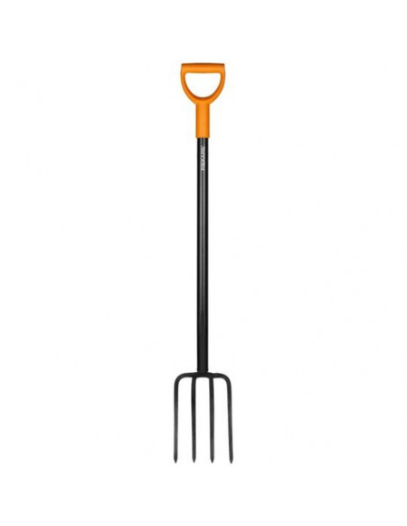 Forca Fiskars 1003458 SOLID Vanga 4 Denti Nero e Arancio Nero e Aranci