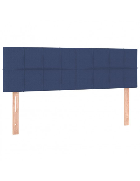Giroletto a Molle con Materasso Blu 140x200 cm in Tessuto