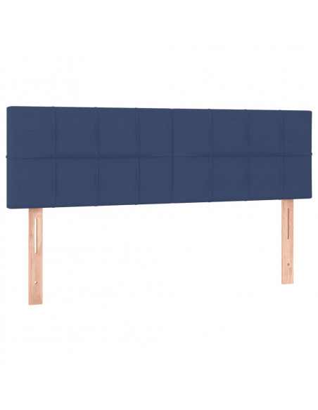 Giroletto a Molle con Materasso Blu 140x200 cm in Tessuto