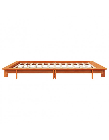 Giroletto Marrone Cera 180x200 cm in Legno Massello di Pino