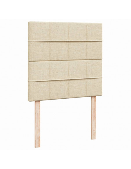 Giroletto a Molle con Materasso Crema 80x200 cm inTessuto