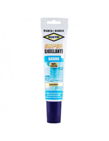 Silicone acetico Uhu Bostik 6310396 Sanitari Super Bianco