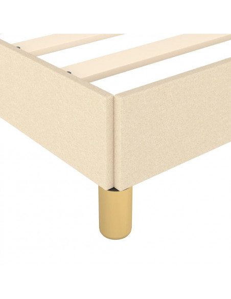 Giroletto con Testiera Crema 120x200 cm in Tessuto