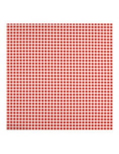 Tovaglia in rotolo Tavola & Co. P117035 Quadri Rossi