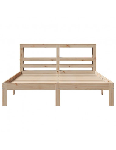 Giroletto con Testiera 120x190 cm in Legno Massello di Pino