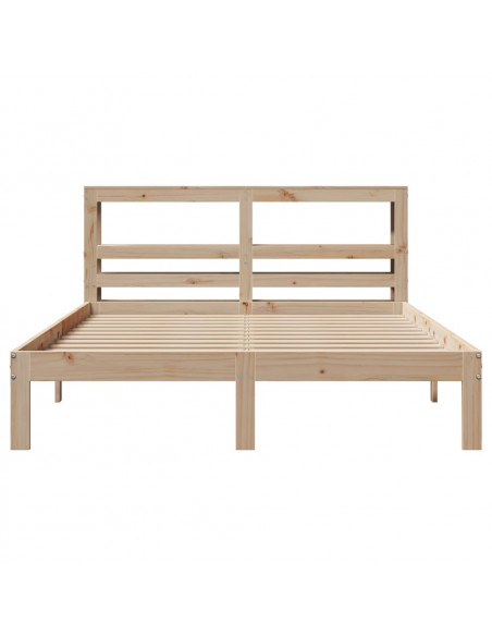 Giroletto con Testiera 120x190 cm in Legno Massello di Pino