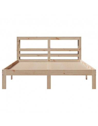 Giroletto con Testiera 120x200 cm in Legno Massello di Pino